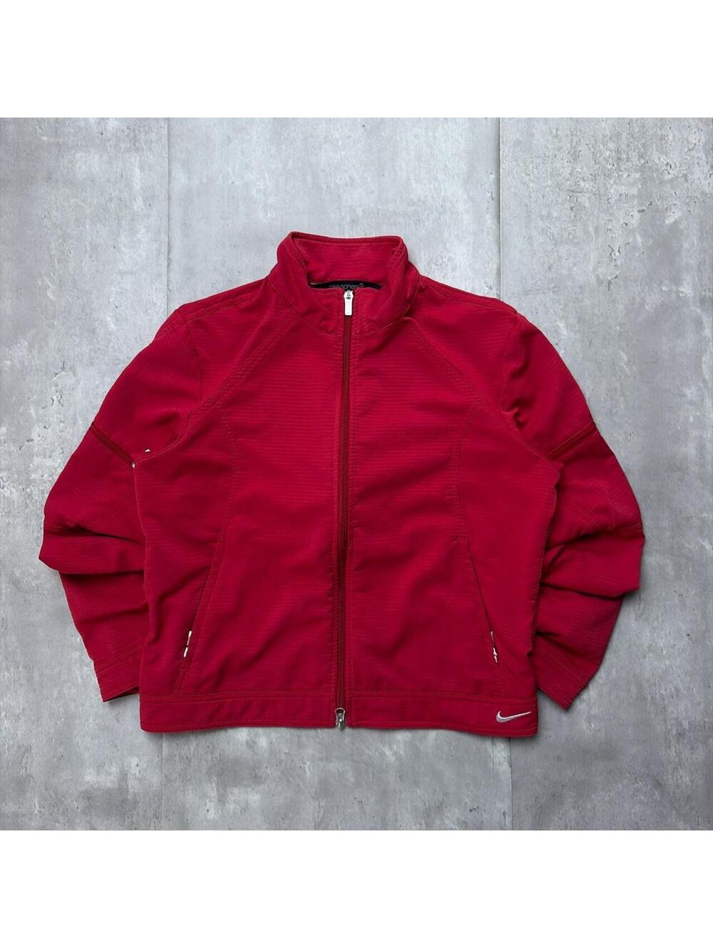Y2K Red Nike Sphere Swoosh Track Jacket